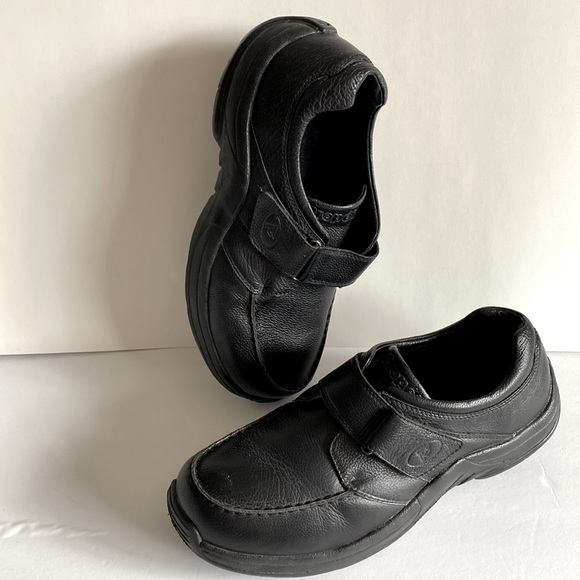 Propet Mens 8.5 Comfort Shoe Black Leather Upper Diabetic friendly light weight - Picture 1 of 9